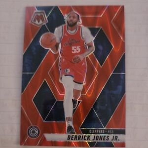 Los Angeles Clippers Derrick Jones Jr. Red Fpil #145/299